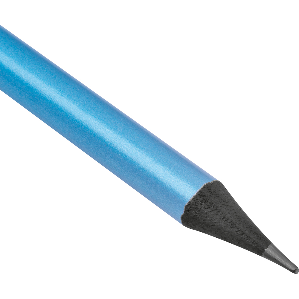 Bleistift mit Radiergummi in Metallic-Farben JAMES