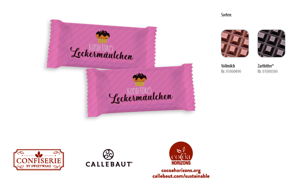 Schokolade 5 g Täfelchen