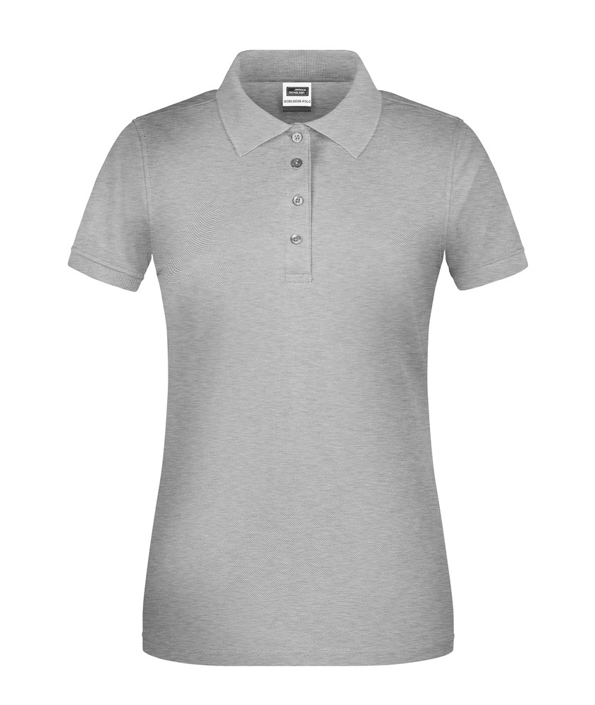 Ladies' ORGANIC Workwear Polo OCS Blended - Grey-heather (ca. Pantone 442C)