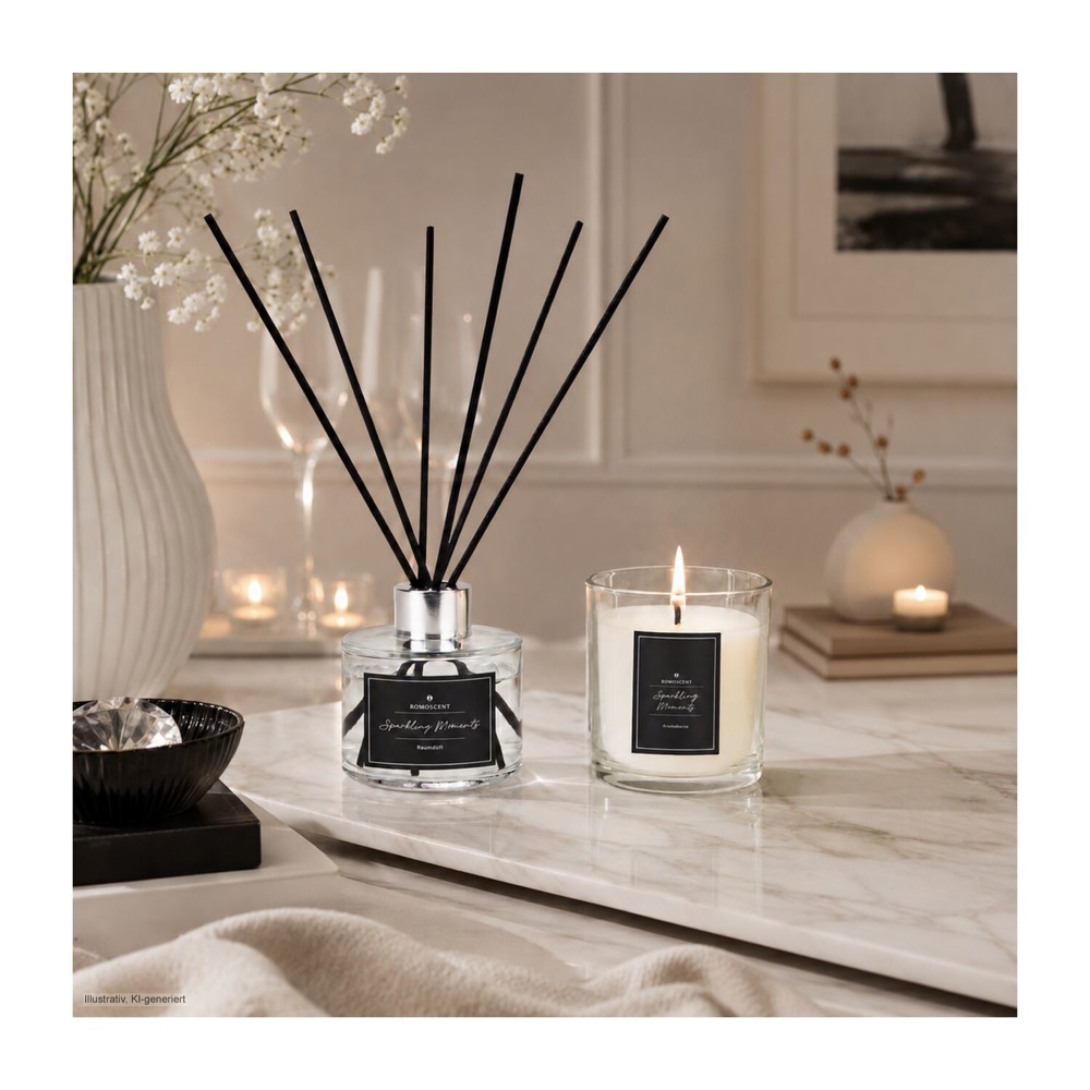 ROMOSCENT® Aroma-Set Sparkling Moments, Raumduft & Aromakerze