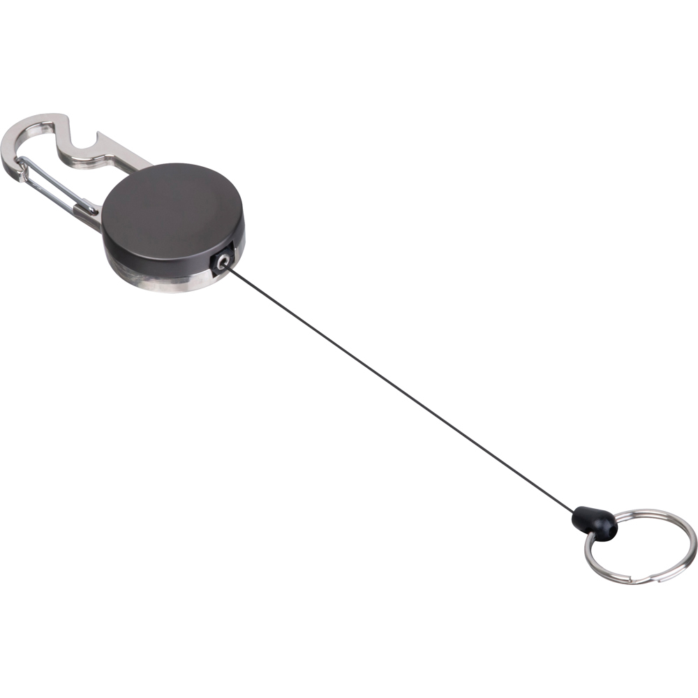 Ausziehbarer Schlüsselanhänger mit Karabiner aus Metall PEGGY