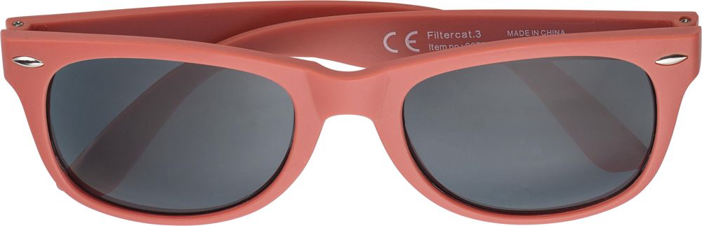 Recycelte PC- und PVC-Sonnenbrille Kenzie - Rot