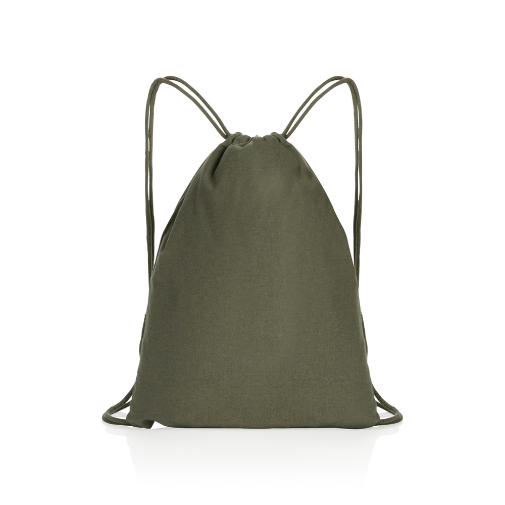 Impact AWARE™ recycelter Baumwoll-Sportbeutel 145gr - grün (± PMS Green)