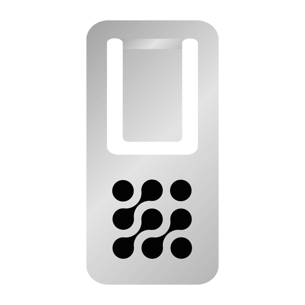 ROMINOX® Mehrweg-Büroklammer Easy Clip, idealer Mailingartikel für Dokumente, bis zu 4 Seiten Klemmkraft