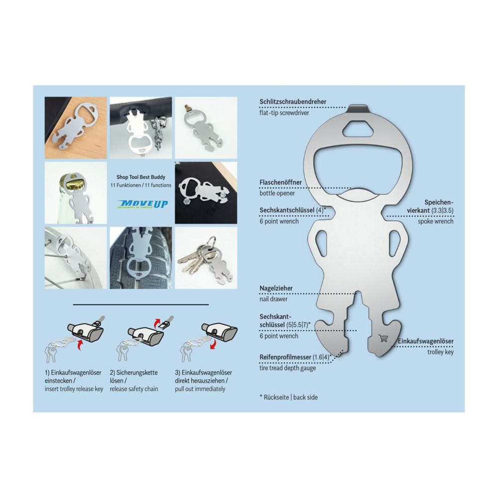 ROMINOX® Shop Tool // Best Buddy - 12 Funktionen