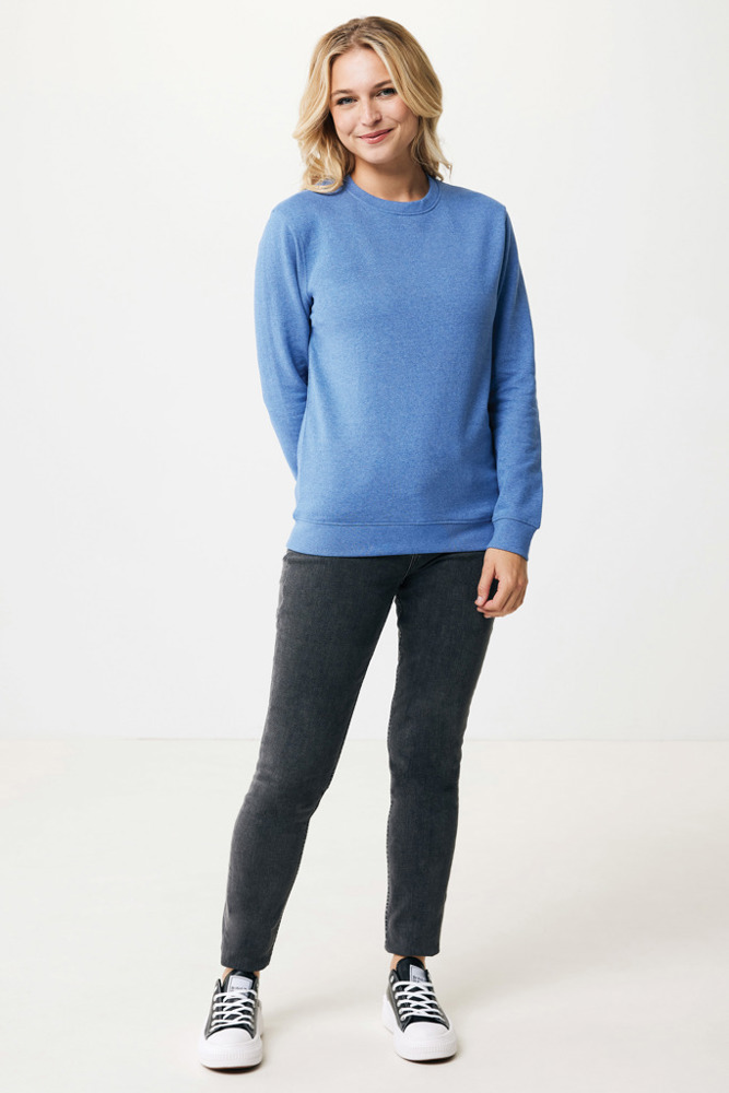 IQONIQ Denali ungefärbt. Rundhals-Sweater aus recycelter BW