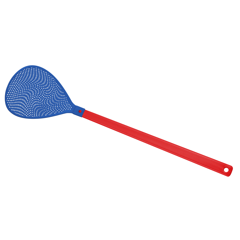 Fliegenklatsche "Oval" - rot/blau
