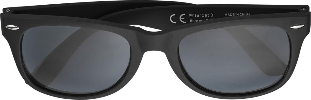 Recycelte PC- und PVC-Sonnenbrille Kenzie - schwarz