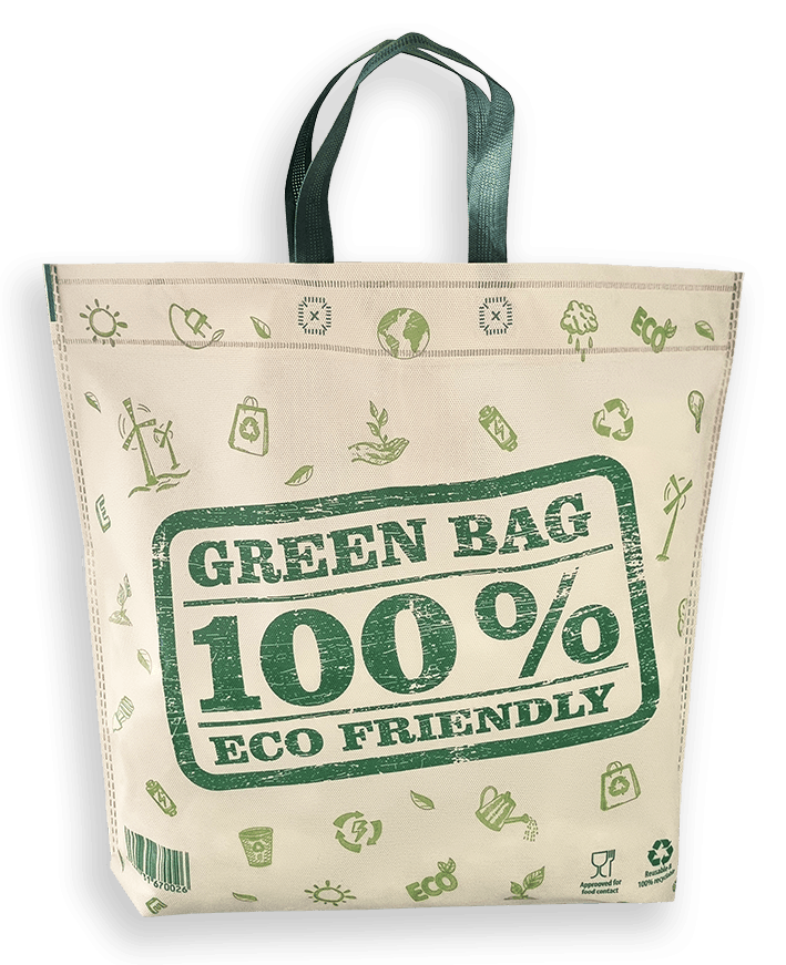 Non Woven Tasche MAXI mit 100% ECO FRIENDLY Motiv