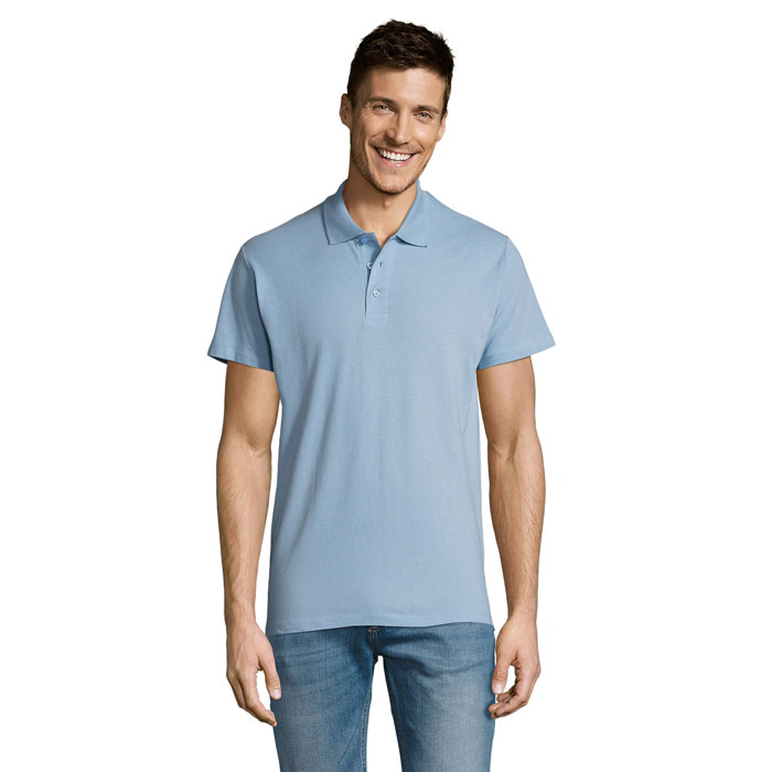 SUMMER II - SUMMER II MEN Polo 170g - Sky Blue Pique