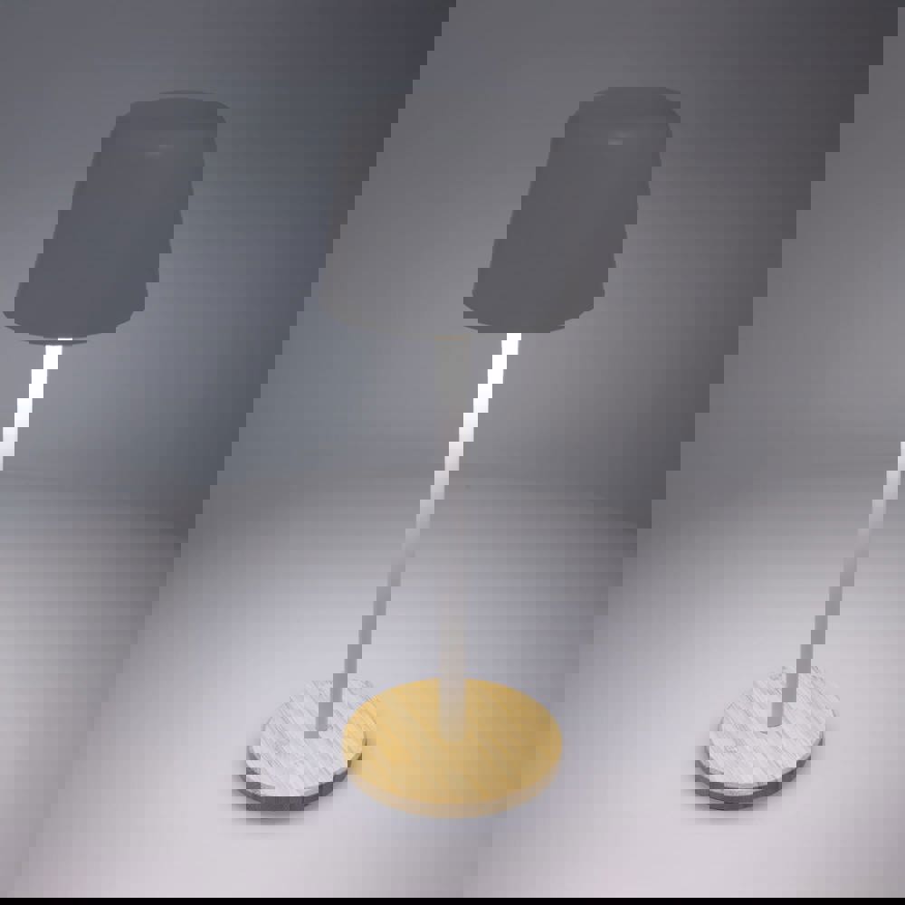 Solis Dimmbare Tischlampe mit Bambusfuß