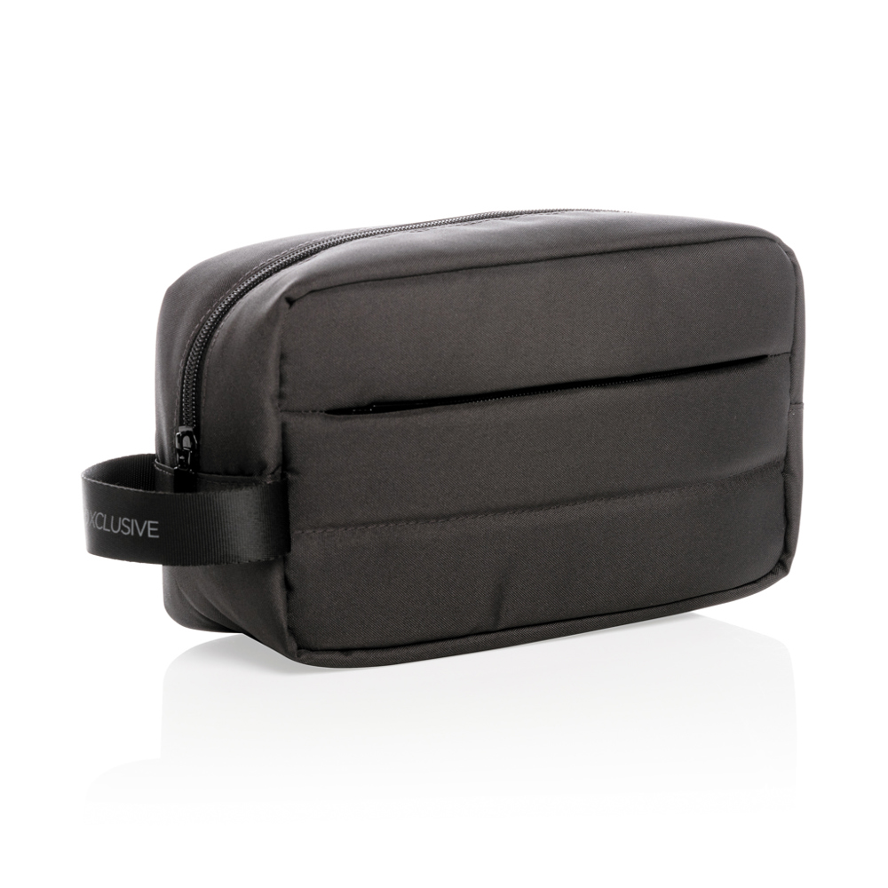 Impact AWARE™ RPET Kulturtasche - schwarz (± PMS Black)