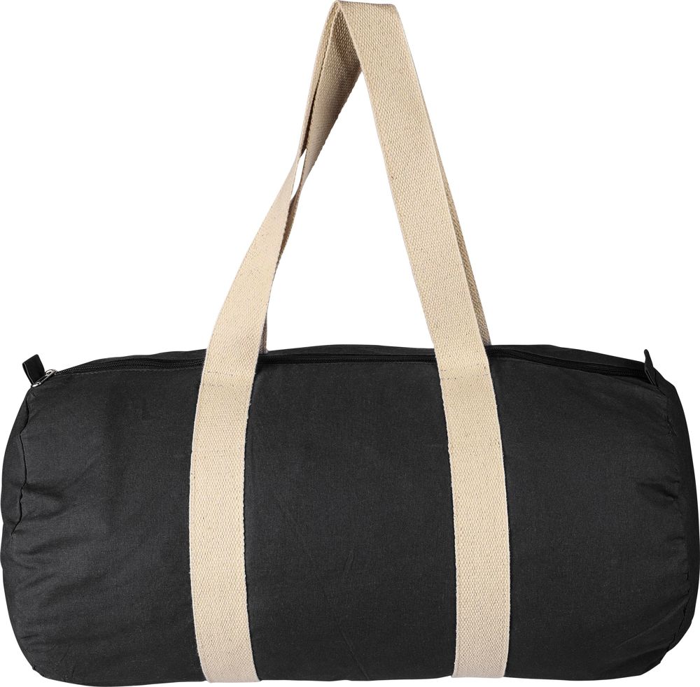 Baumwolle (180 g/m2) Reisetasche Rami - Schwarz