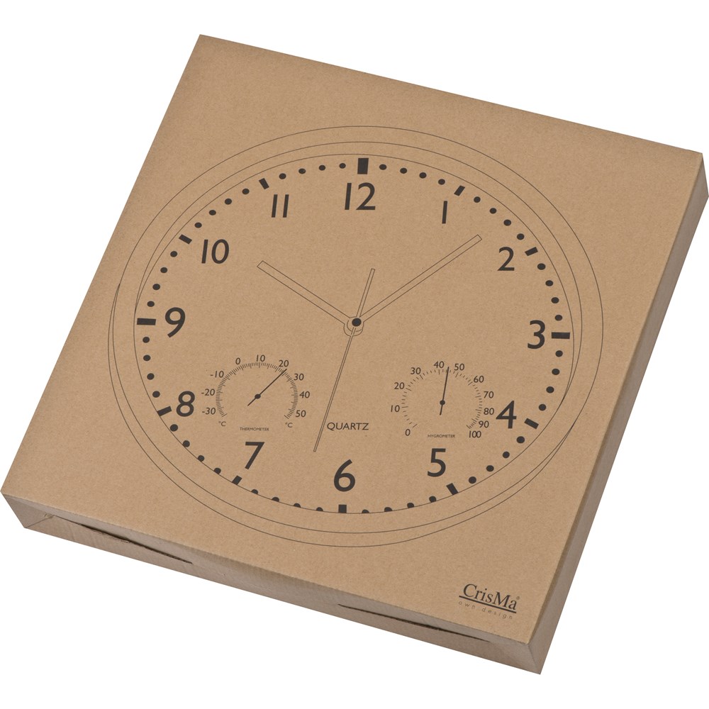 Wanduhr mit Hygro - und Thermometer LUIZA