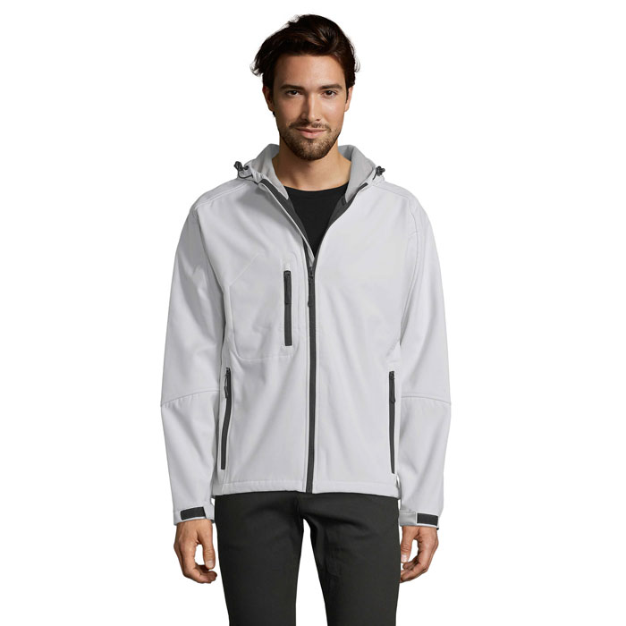REPLAY MEN - REPLAY HERREN SOFTSHELL - White