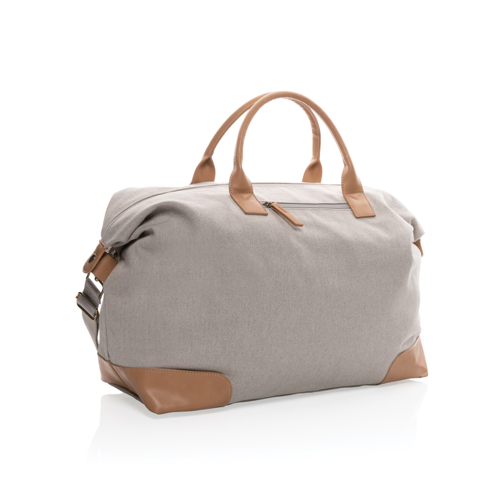 Impact AWARE™ 16 oz. rCanvas große Wochenendtasche - grau (± PMS 7538)