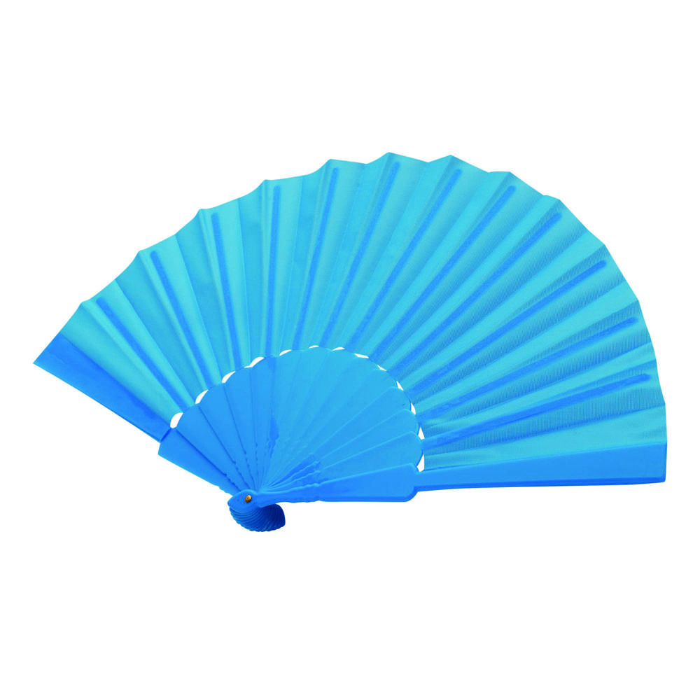 COOL RPET - Faltbarer Fächer - Hellblau