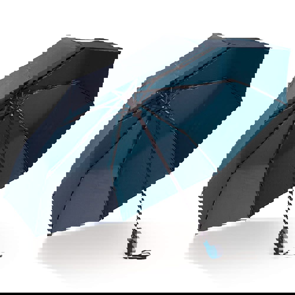 Luxus-Faltschirm 22” mit automatischer Öffnung und Schließung - Dunkelblau