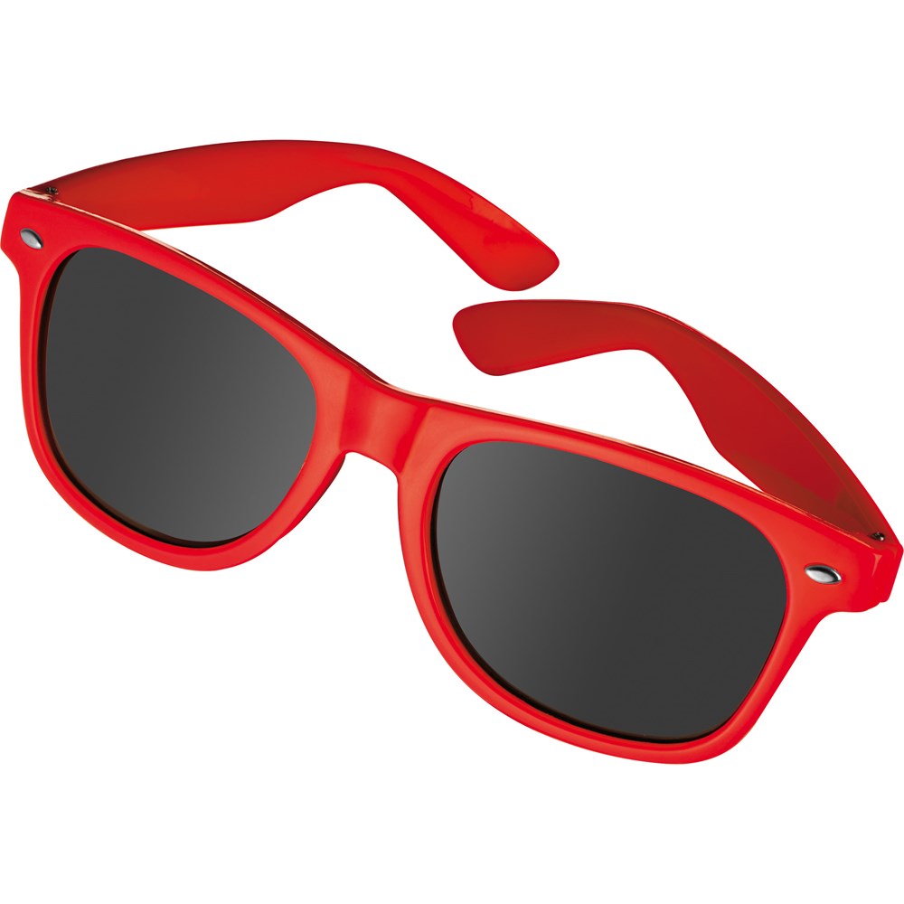 Sonnenbrille aus Kunststoff im "Nerdlook", UV 400 Schutz GIANNA - Rot