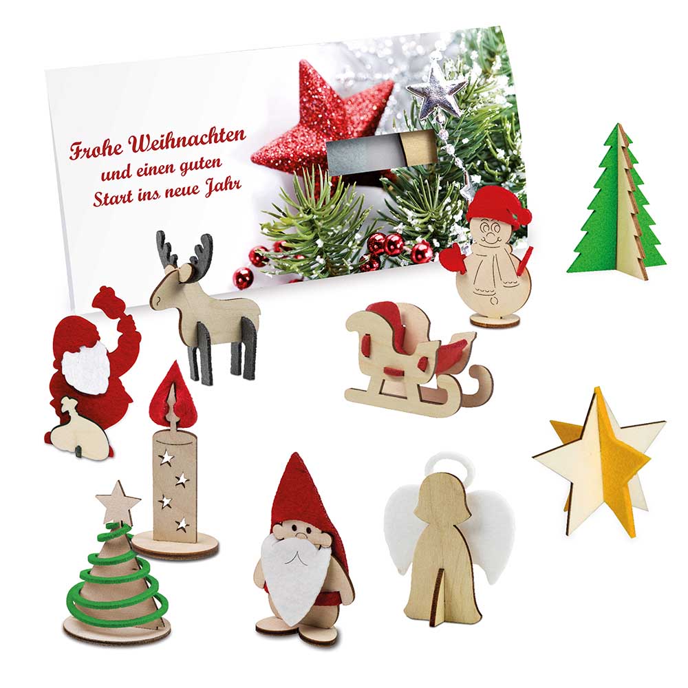 Steckfiguren-Karte Filz