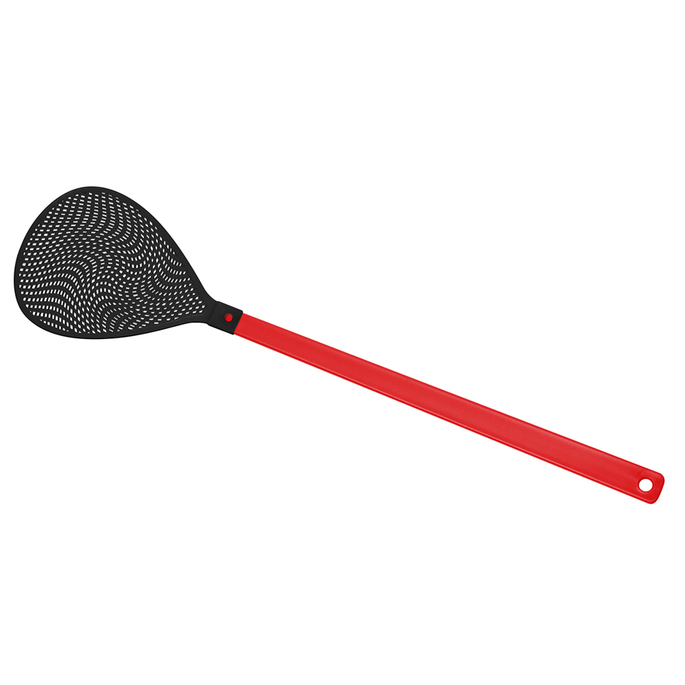 Fliegenklatsche "Oval" - rot/schwarz