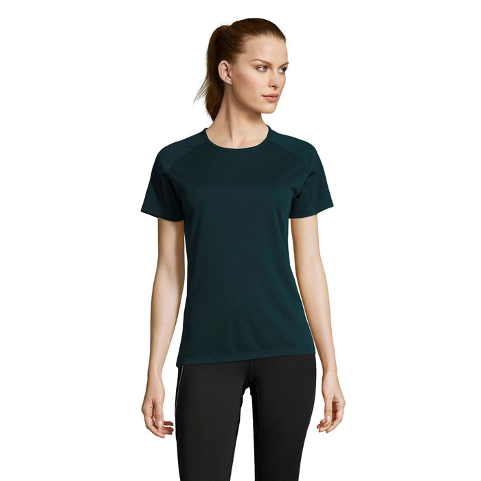 SPORTY WOMEN - SPORTY DAMENT-SHIRT  140g - Petroleum Blau