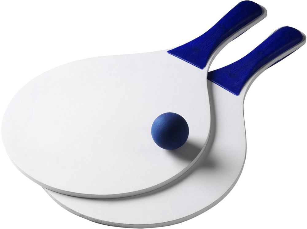 Beach-Ball-Tennisspiel aus Holz Fabien - Blau