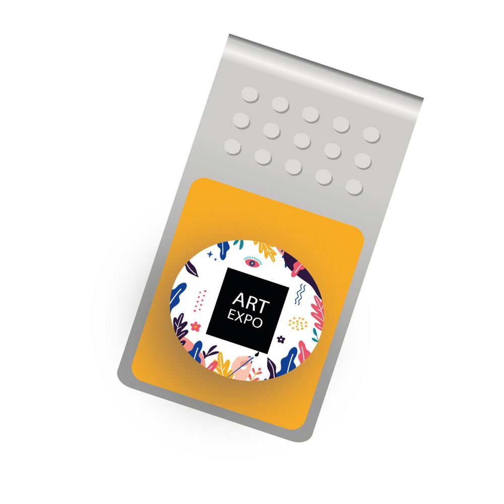 ROMINOX® Mehrweg-Büroklammer Straight Clip mit Noppen, idealer Mailingartikel für Dokumente, bis zu 18 Seiten Klemmkraft