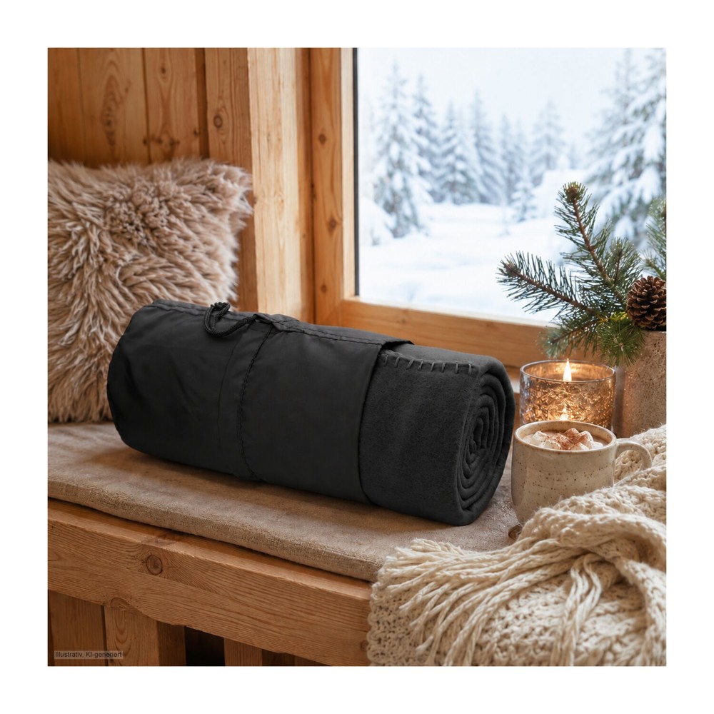 Fleecedecke WINTER SPECIAL - navy - 120 x 150 cm, 180 g/m²