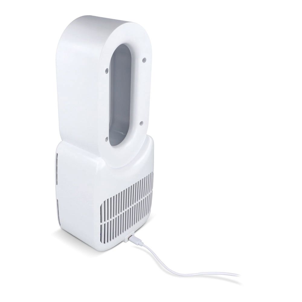 inSideOut Brislux – Rotorloser Softwind-Ventilator mit LED-Licht