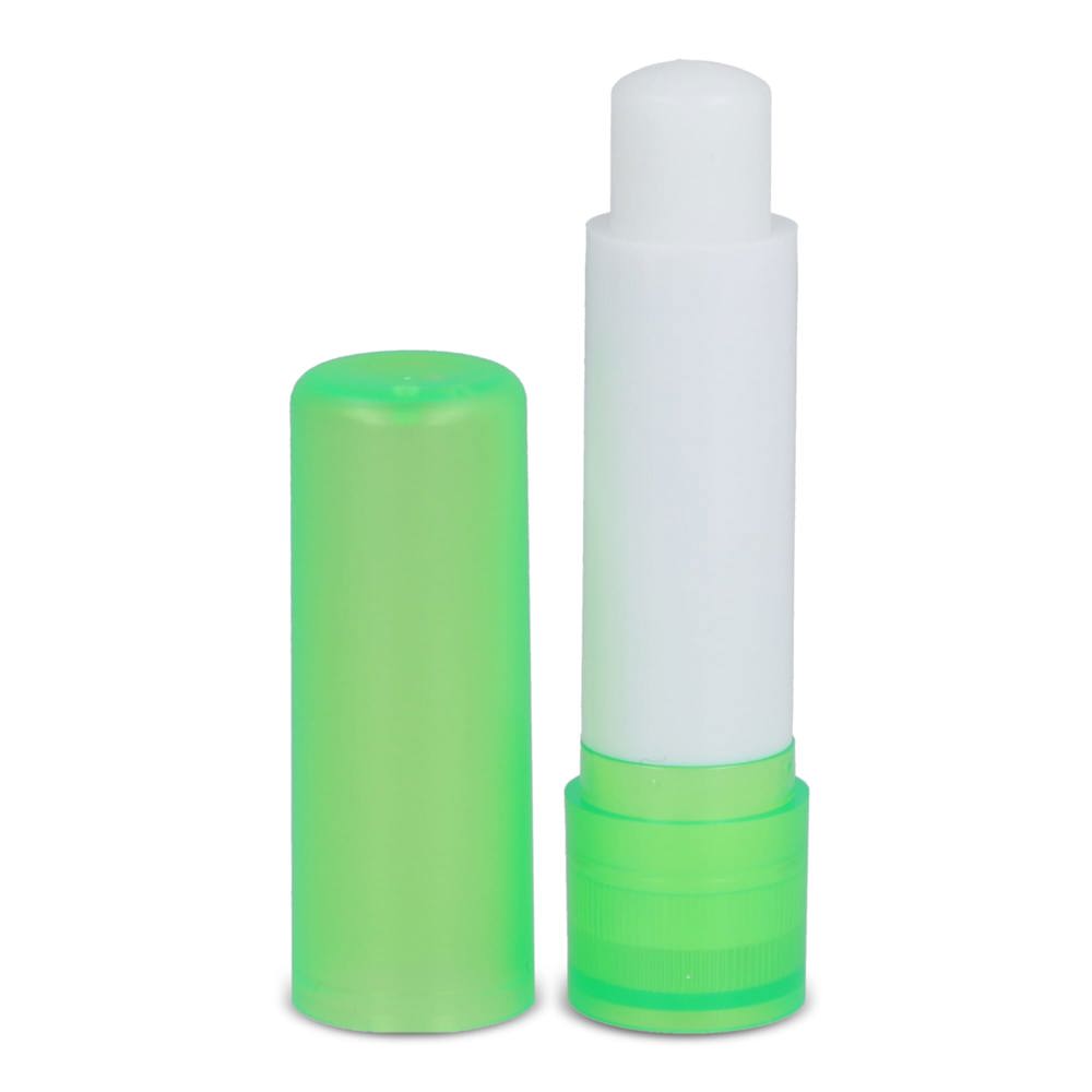 Klassischer Lippenpflegestift aus recycelten Materialien - Ecru / Grün