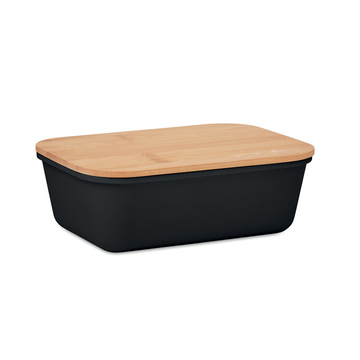 THURSDAY - Lunchbox mit Bambus-Deckel - Schwarz