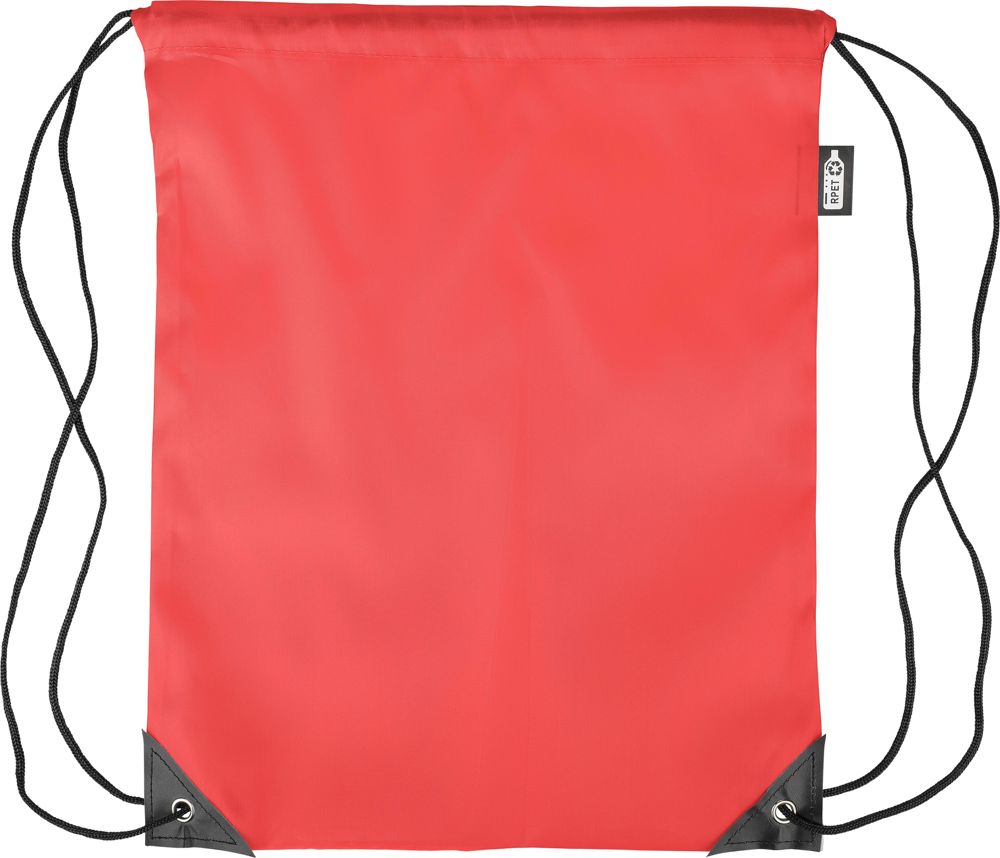 Recyceltem turnbeutel aus Polyester Enrique - Rot