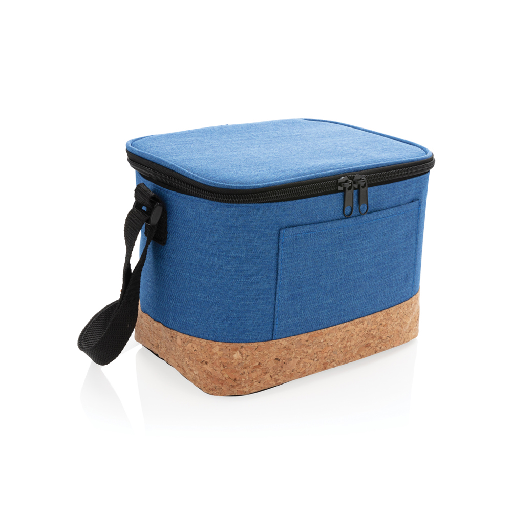 Two-Tone Kühltasche mit Korkdetails - blau (± PMS blue)