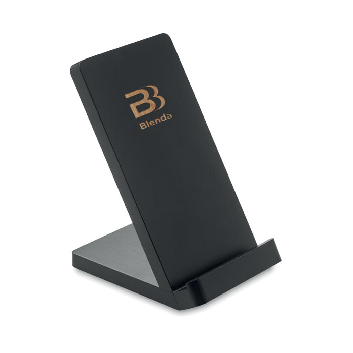 WIRESTAND - Draadloze bamboe oplaadstation
