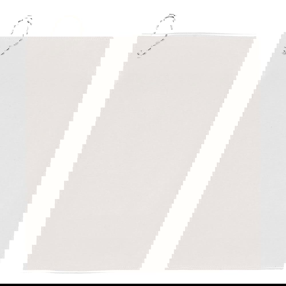 Schnelltrocknendes Golfhandtuch mit Haken R-PET 30 x 30 cm Sublimation