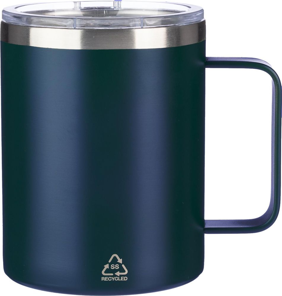 Doppelwandiger Becher aus Edelstahl (300 ml) Renate - Blau