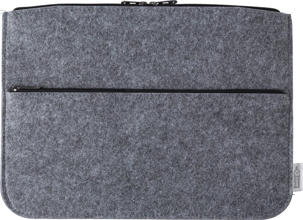 rPET Laptop-Tasche Emilia aus Filz - Grau