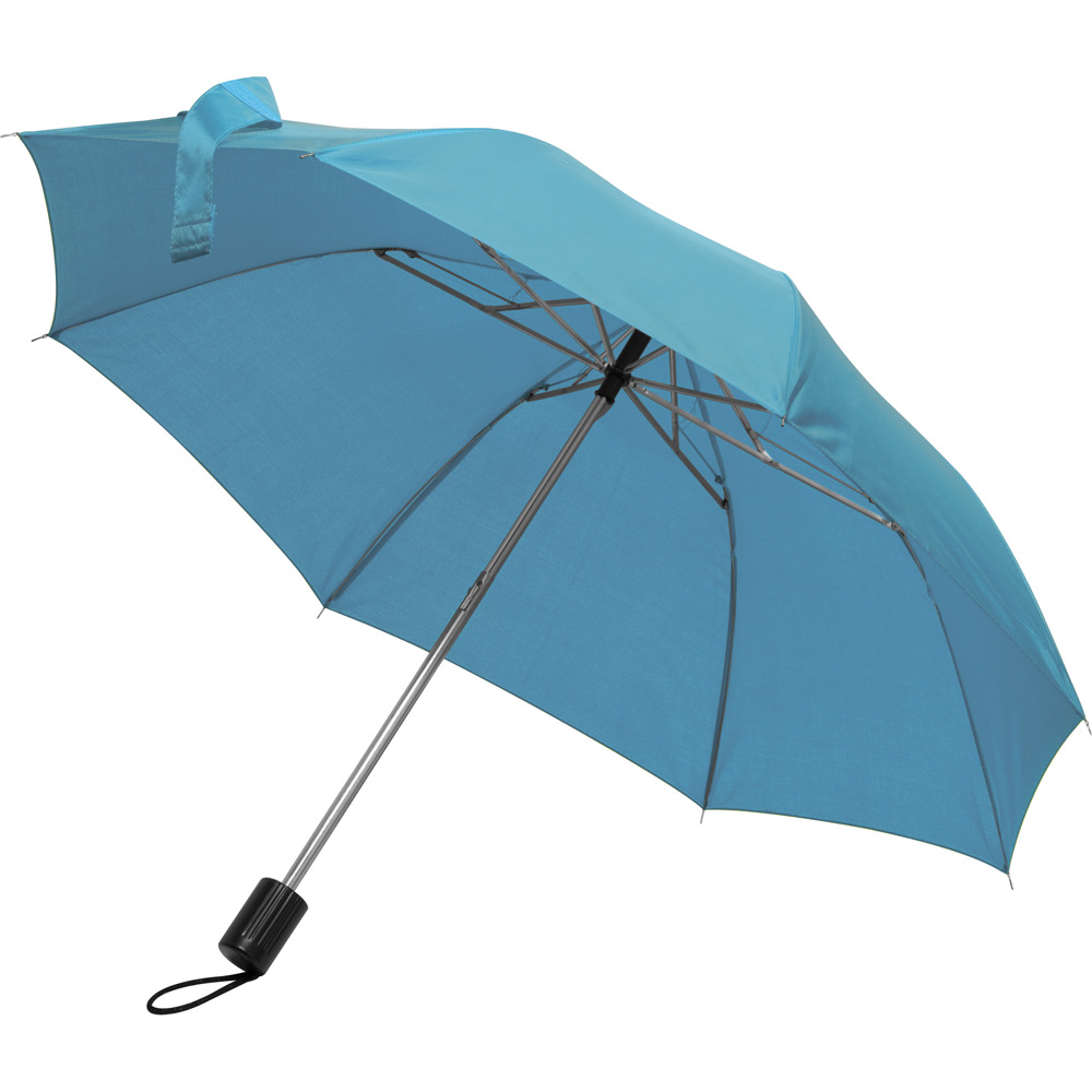 Teleskop Taschenschirm aus Polyester FRANCO - Hellblau
