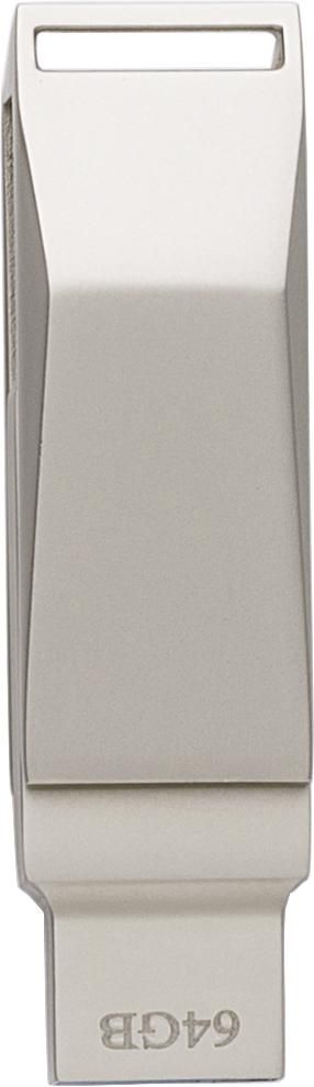 USB-Stick aus verzinkter Oberfläche Dorian - Silber