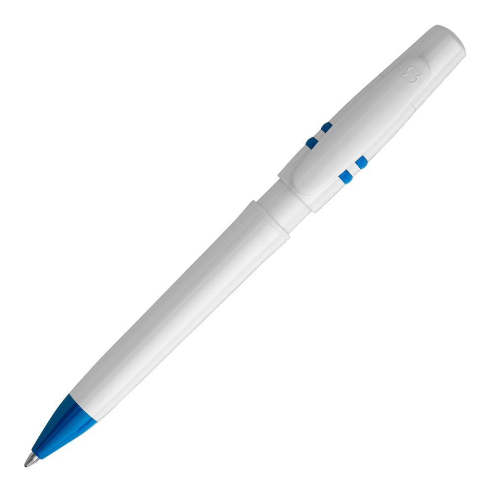 Kugelschreiber Nora hardcolour - Weiss / Blau