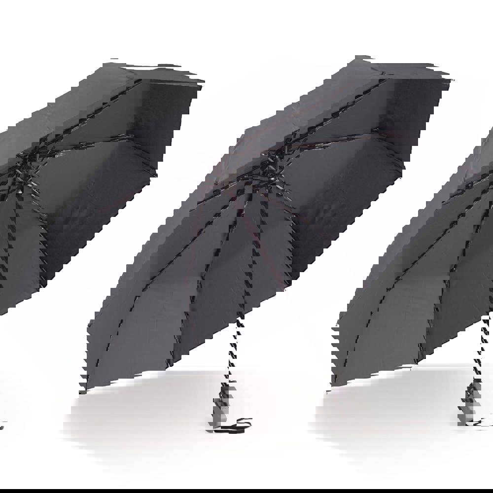 Luxus-Faltschirm 22” mit automatischer Öffnung und Schließung - Schwarz