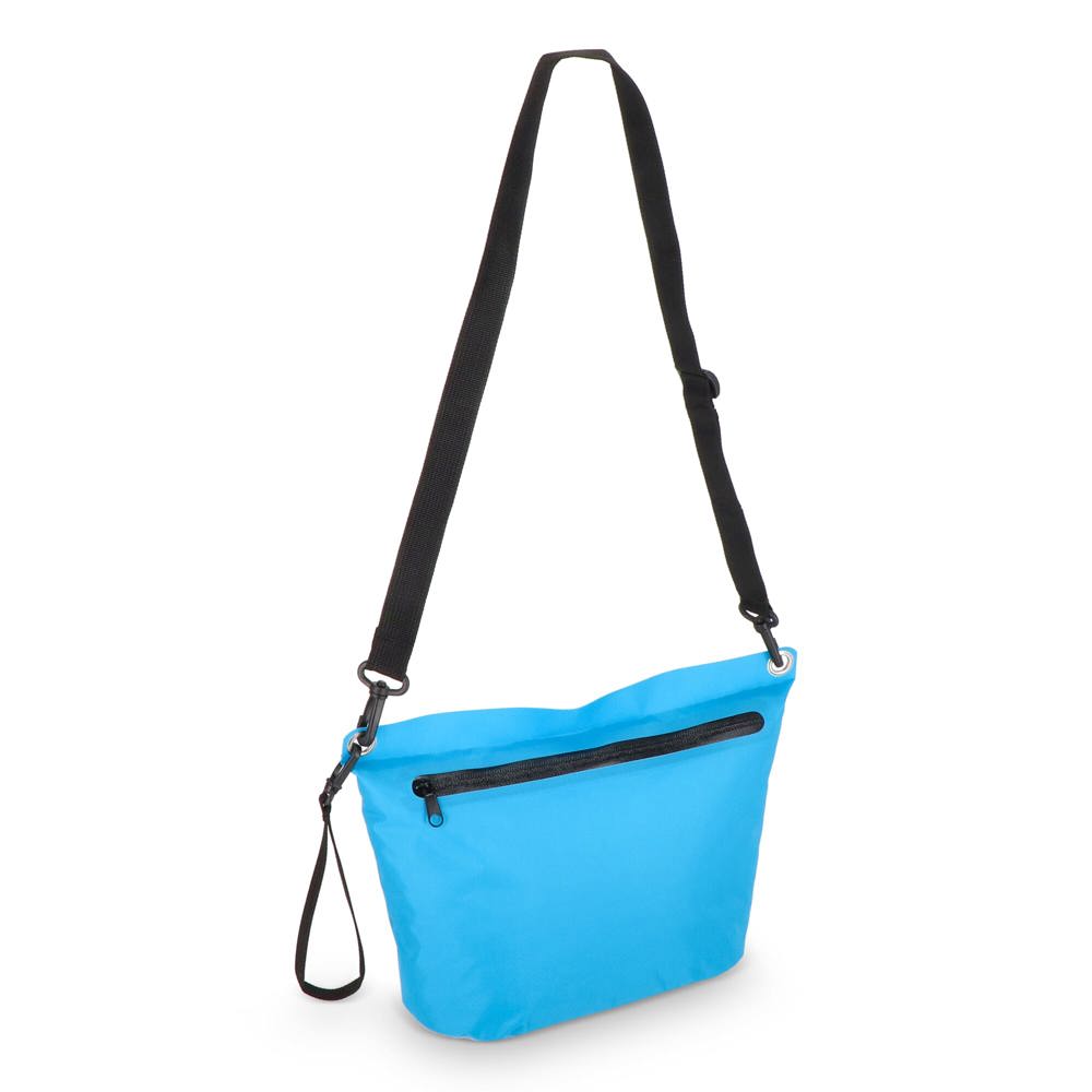 Wasserabweisende Ripstop-Umhängetasche 33 x 23 x 13 cm - Hellblau