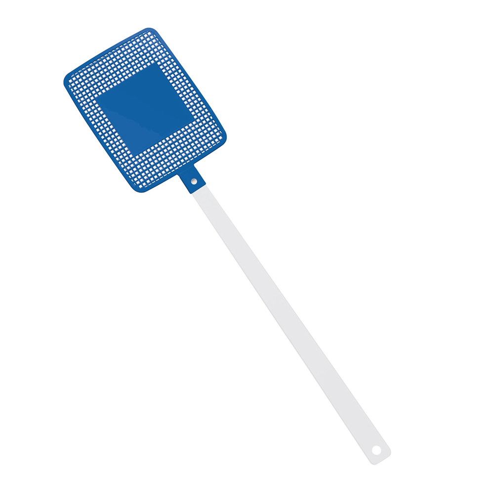 Fliegenklatsche "Rechteck" - Weiß/blau