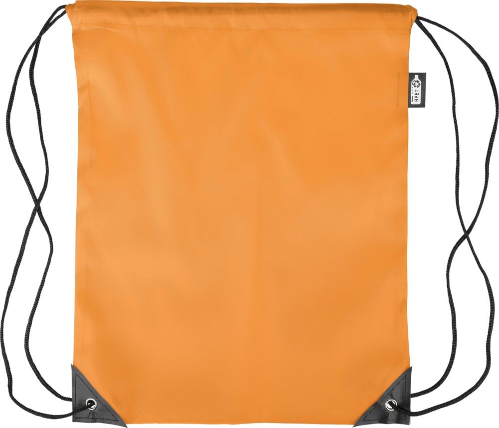 Recyceltem turnbeutel aus Polyester Enrique - Orange