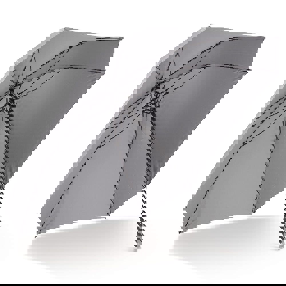 Luxus 27” quadratischer Regenschirm mit automatischer Öffnung - Grau