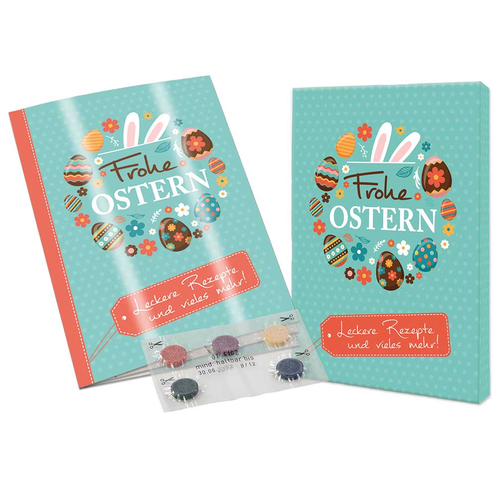 Rezeptbuch-Set "Ostern" - Eierfarben-Set neutral