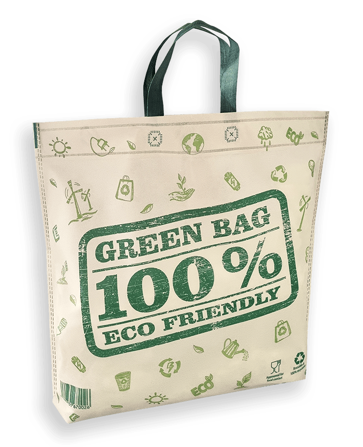 Non Woven Tasche MAXI mit 100% ECO FRIENDLY Motiv