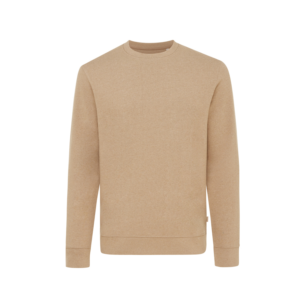 IQONIQ Denali ungefärbt. Rundhals-Sweater aus recycelter BW - heather brown (± PMS heather brown)