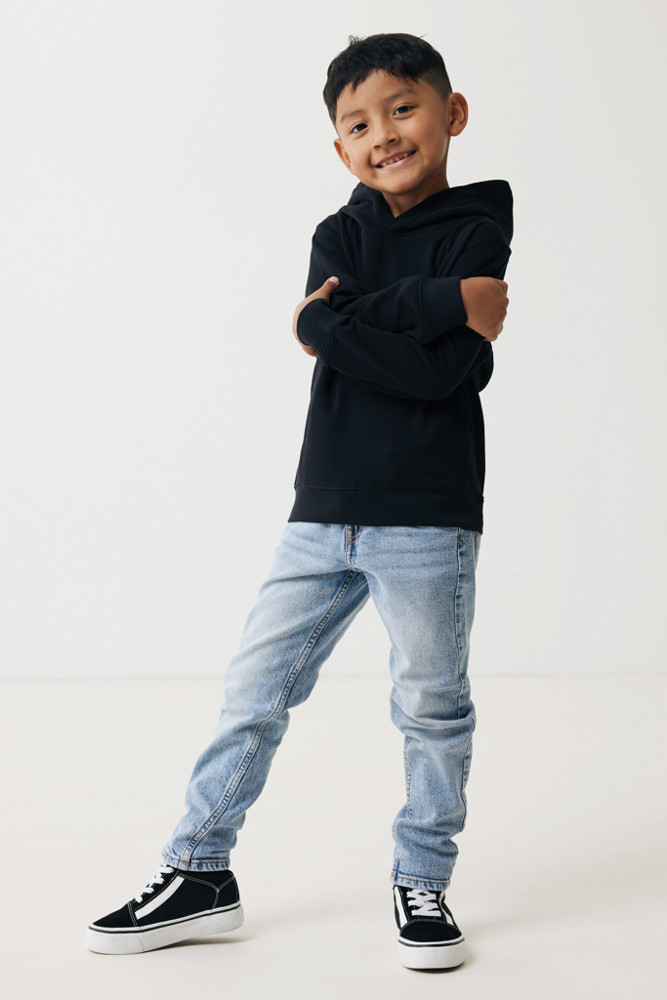 IQONIQ Yengo KidsHoodie mit Seitentaschen aus rec. Baumwolle